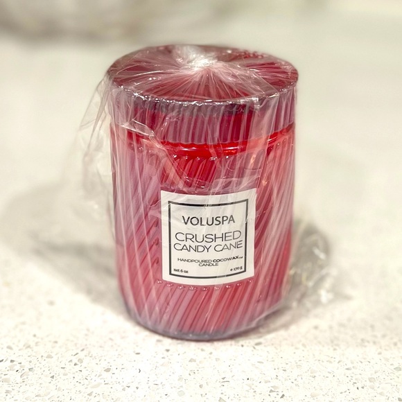 Voluspa Accents Voluspa Crushed Candy Cane Mini Tall Candle 6 Oz